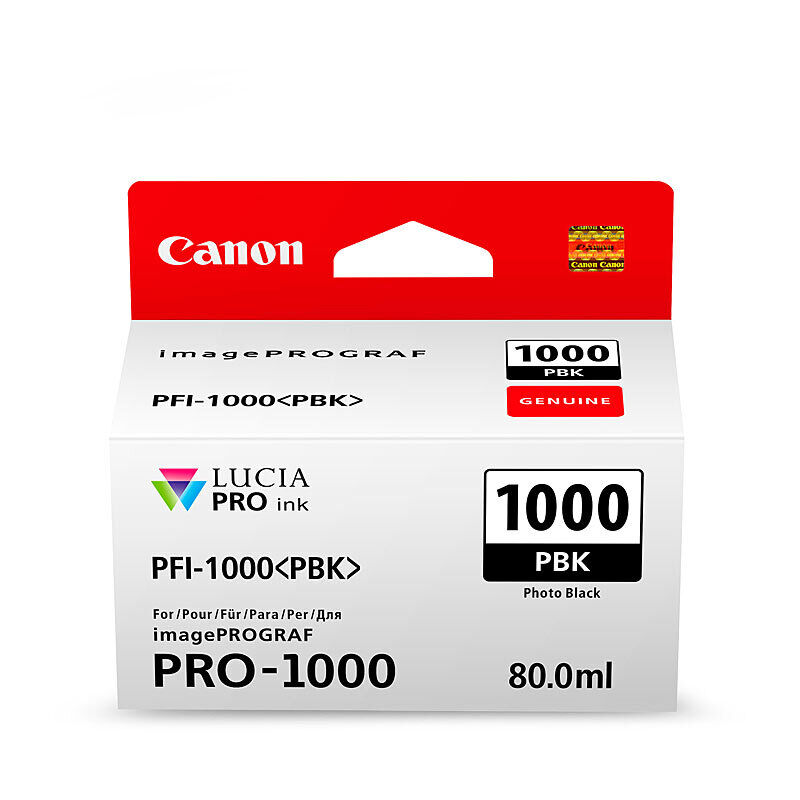 Genuine Canon PFI1000 Ph Black Ink Cartridge