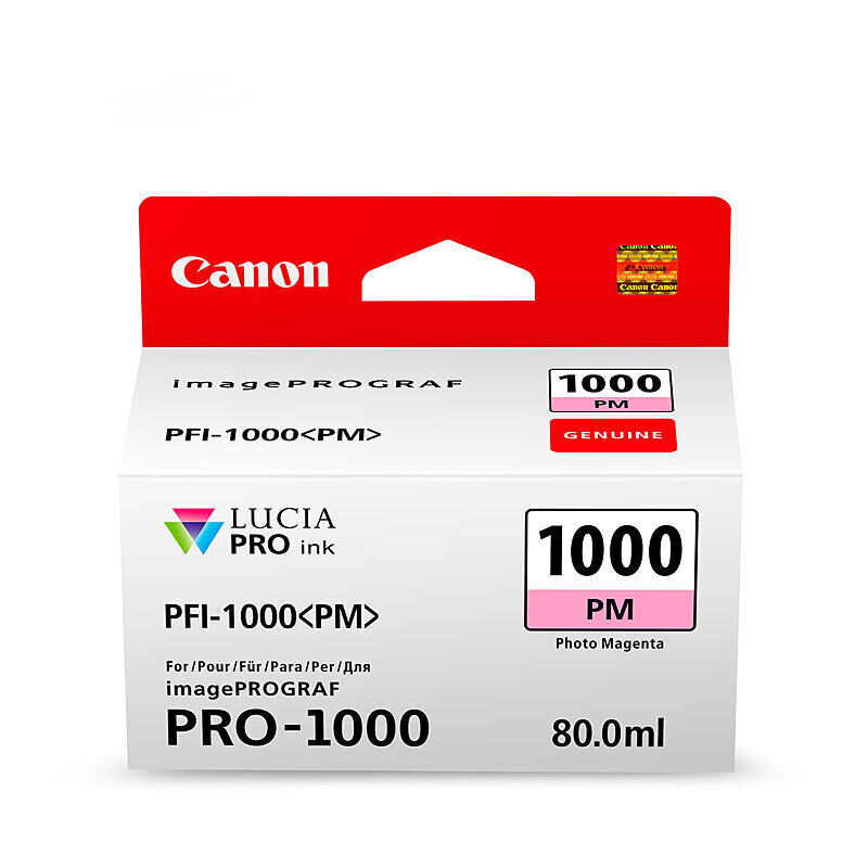 Genuine Canon PFI1000 Ph Magenta Ink Cartridge