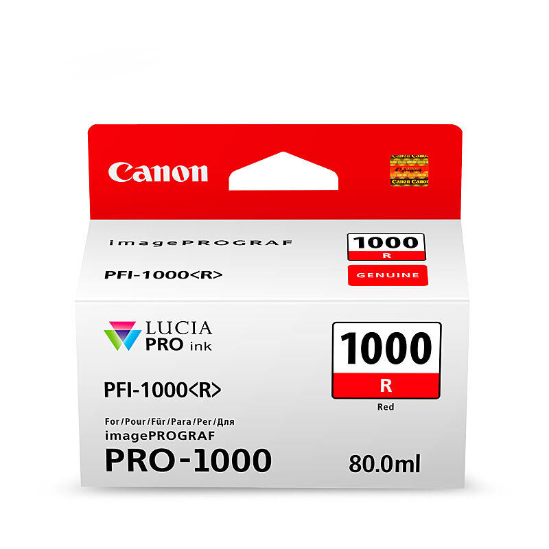 Genuine Canon PFI1000 Red Ink Cartridge