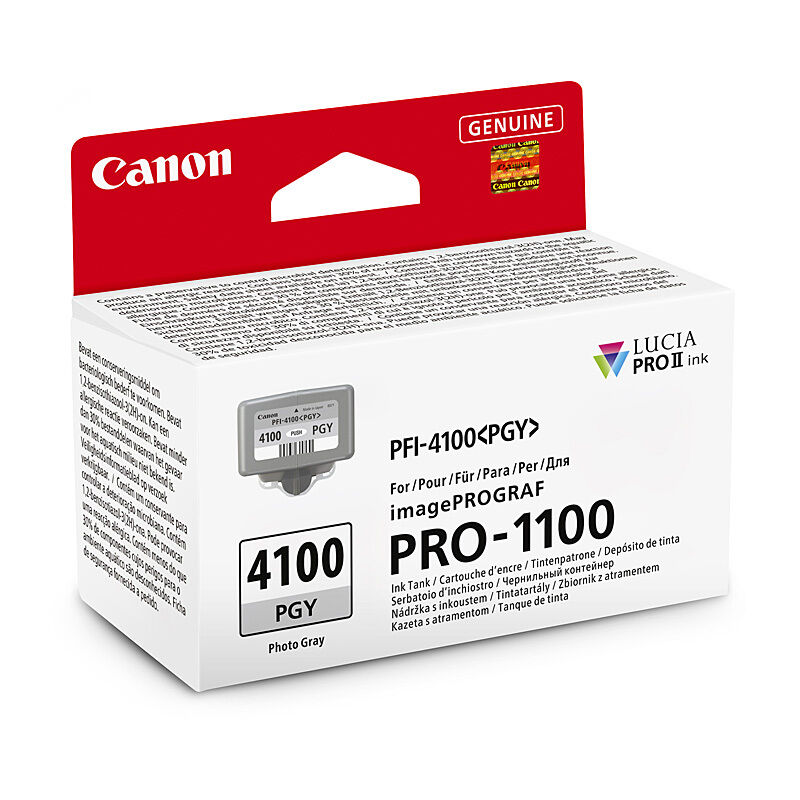 Genuine Canon PFI4100 Ph Grey Ink Cartridge