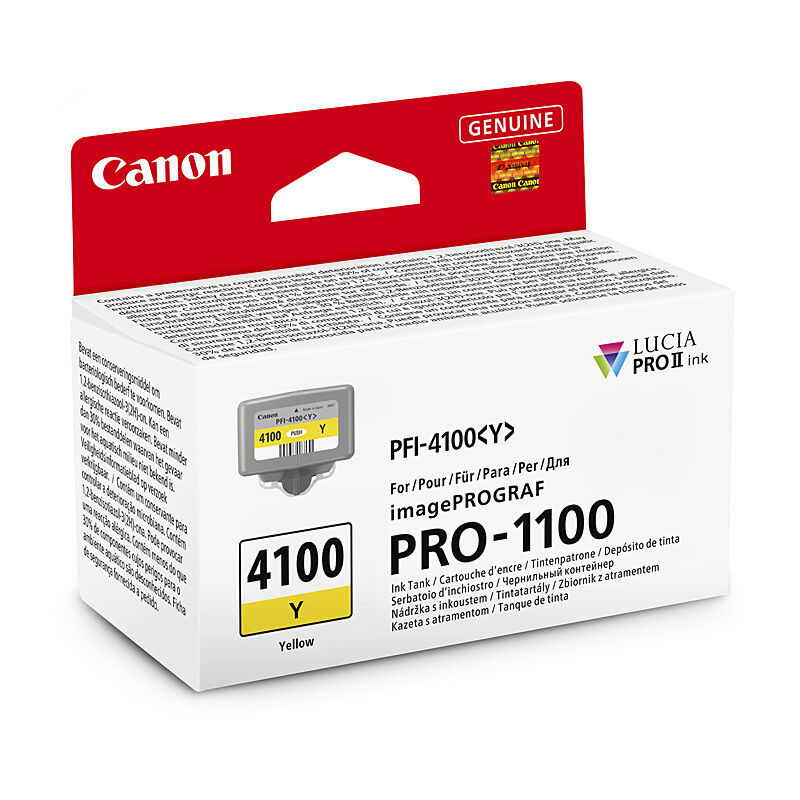 Genuine Canon PFI4100 Yellow Ink Cartridge