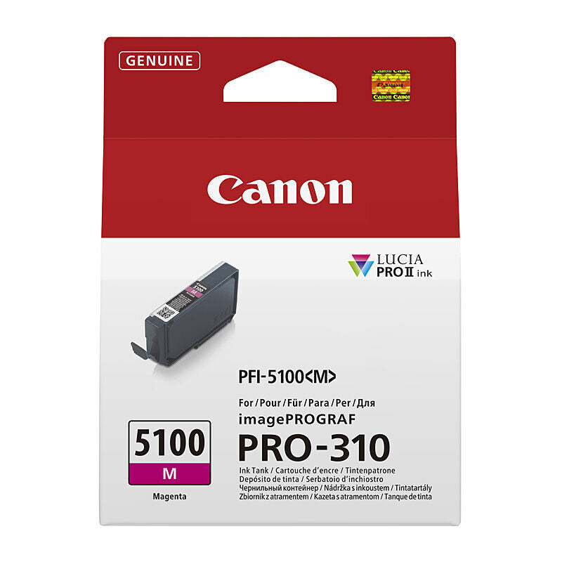Genuine Canon PFI5100 Magenta Ink Cartridge
