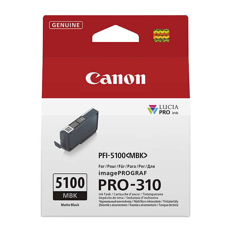 Genuine Canon PFI5100 Mat Black Ink Cartridge