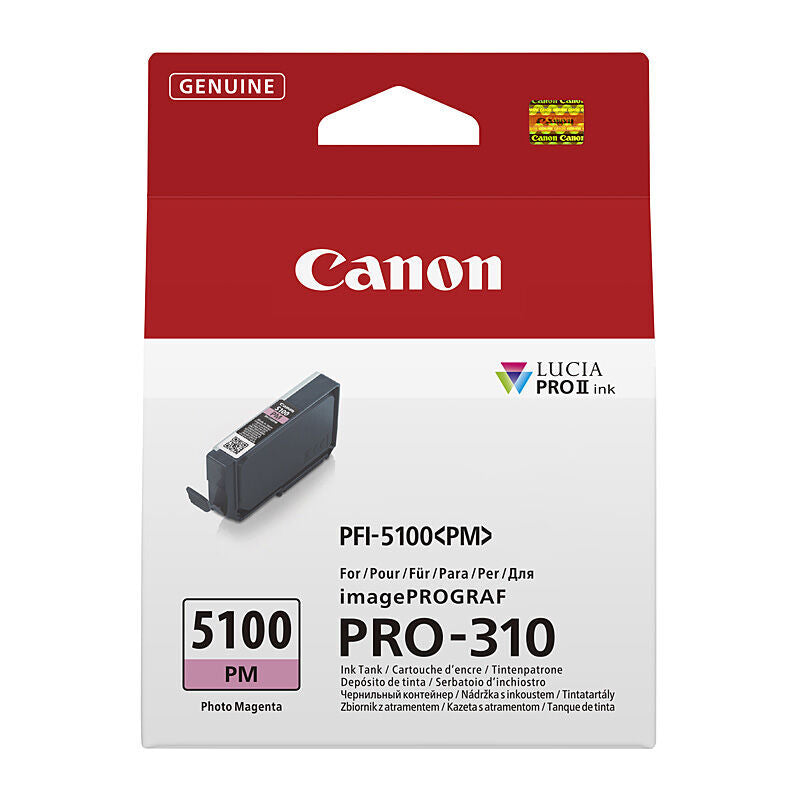 Genuine Canon PFI5100 Ph Magenta Ink Cartridge