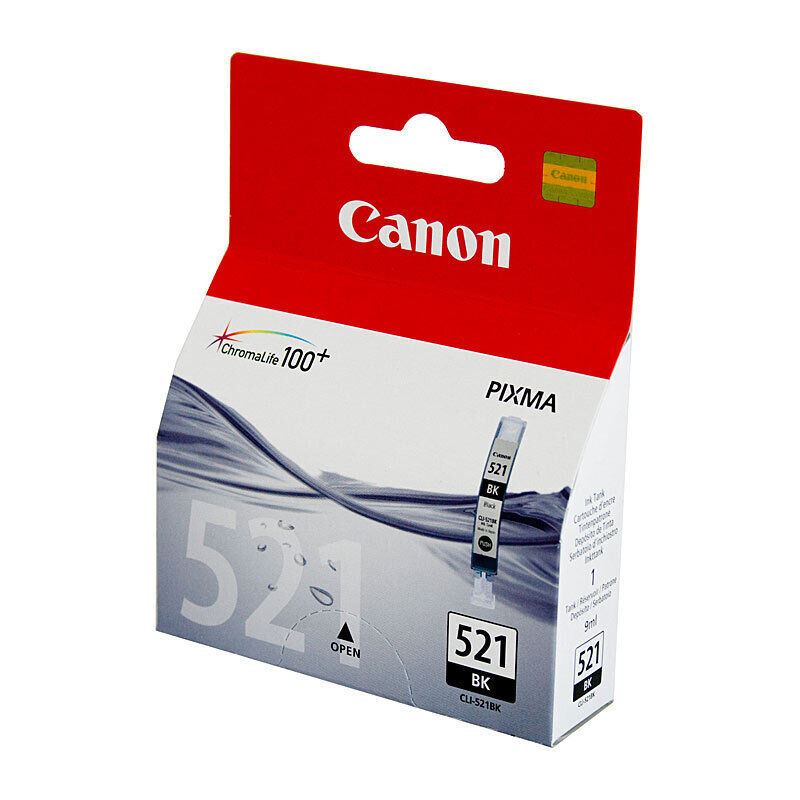 Genuine Canon CLI521 Black Ink Cartridge