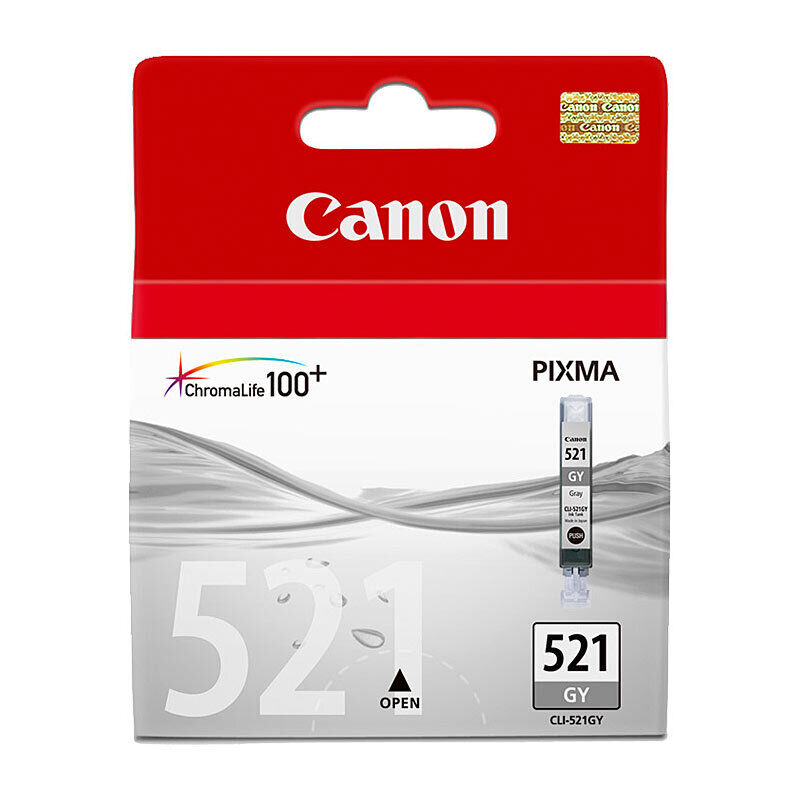Genuine Canon CLI521 Grey Ink Cartridge