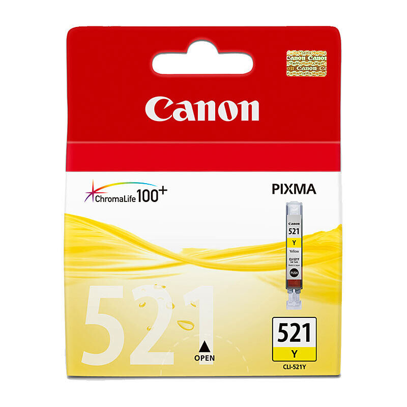 Genuine Canon CLI521 Yellow Ink Cartridge