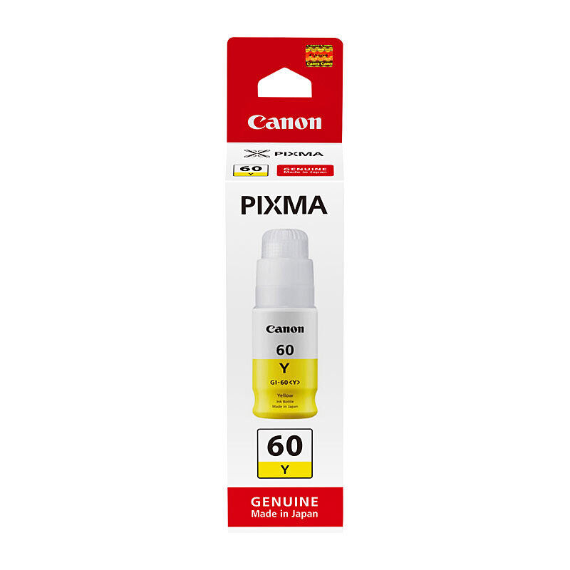 Genuine Canon GI60 Yellow Ink Bottle
