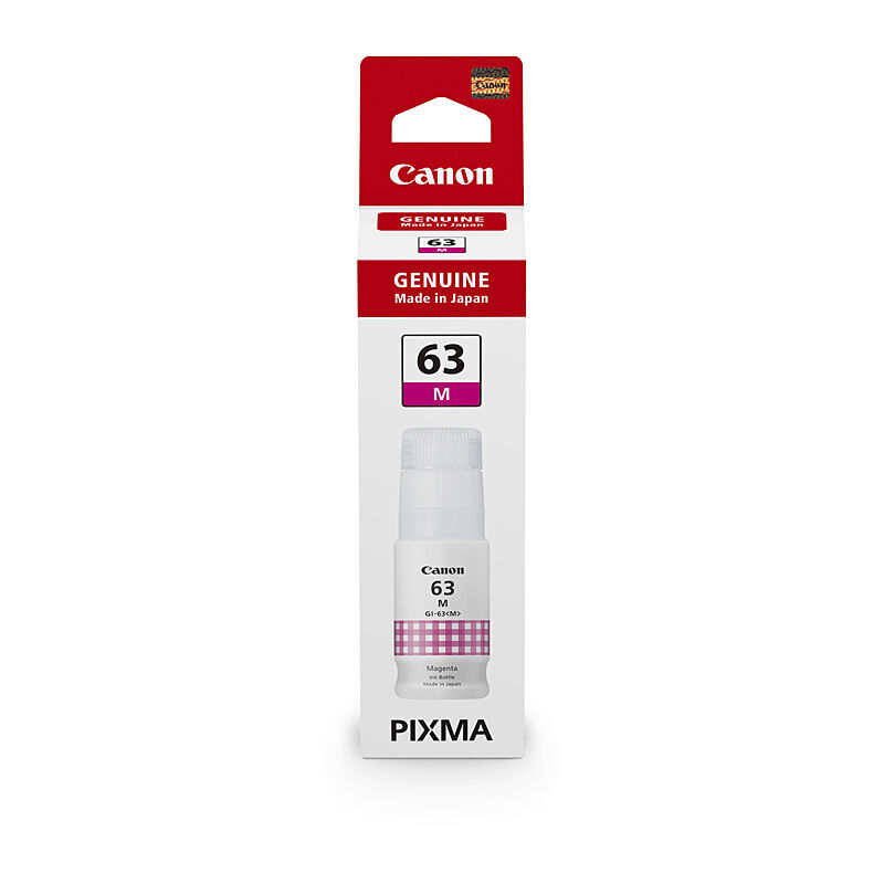 Genuine Canon GI63 Magenta Ink Bottle