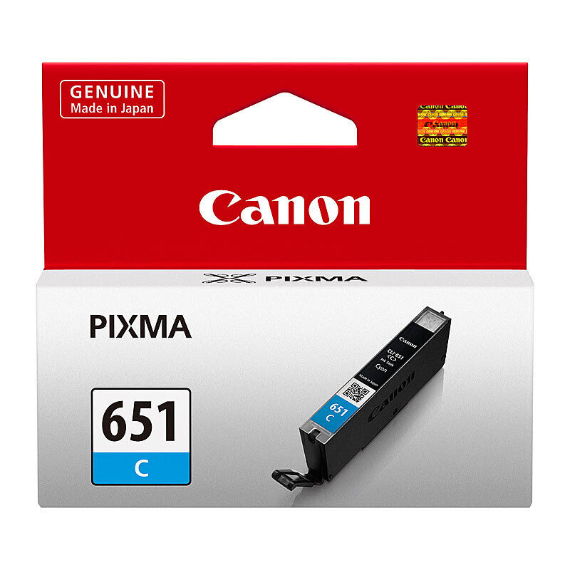 Genuine Canon CLI651 Cyan Ink Cartridge