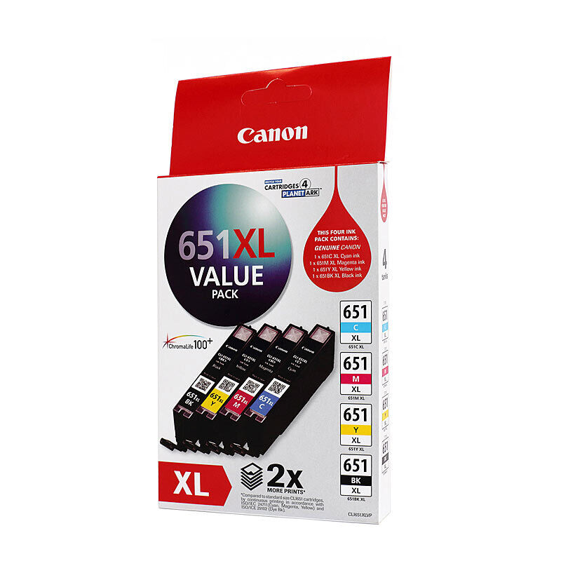Genuine Canon CLI651XL Ink Value Pack