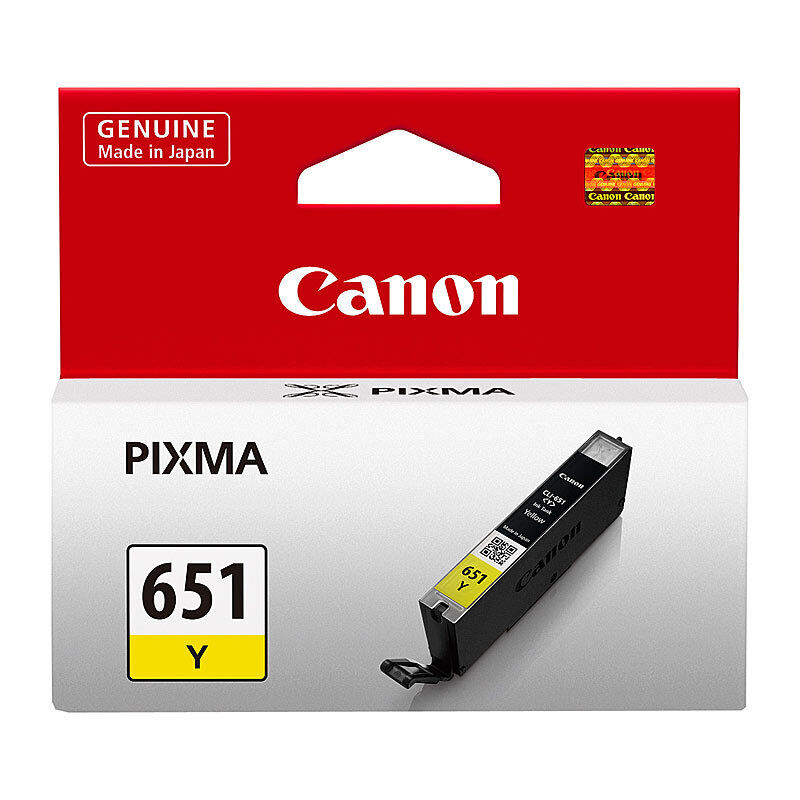 Genuine Canon CLI651 Yellow Ink Cartridge