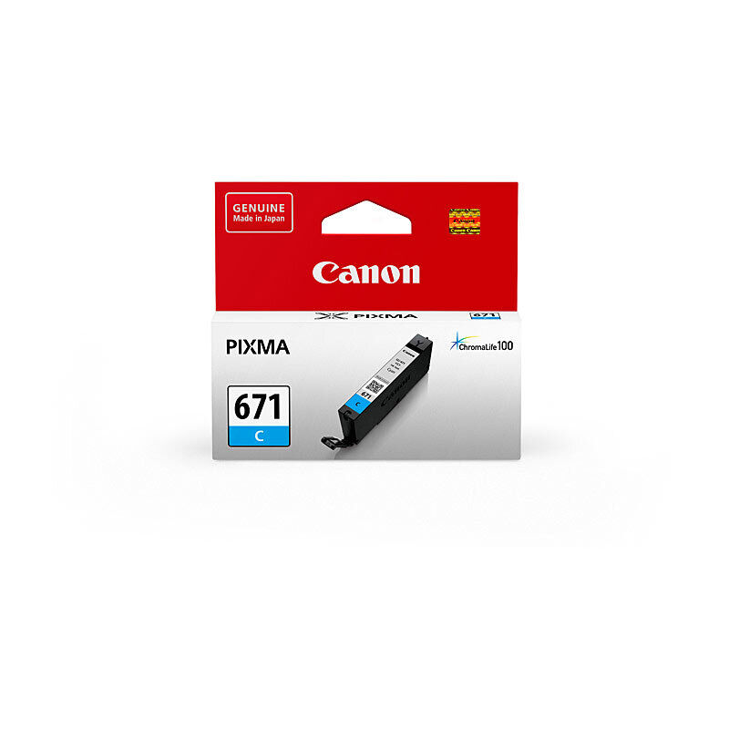 Genuine Canon CLI671 Cyan Ink Cartridge