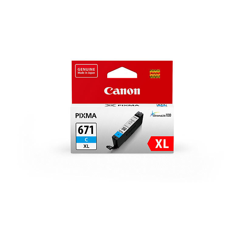 Genuine Canon CLI671XL Cyan Ink Cartridge