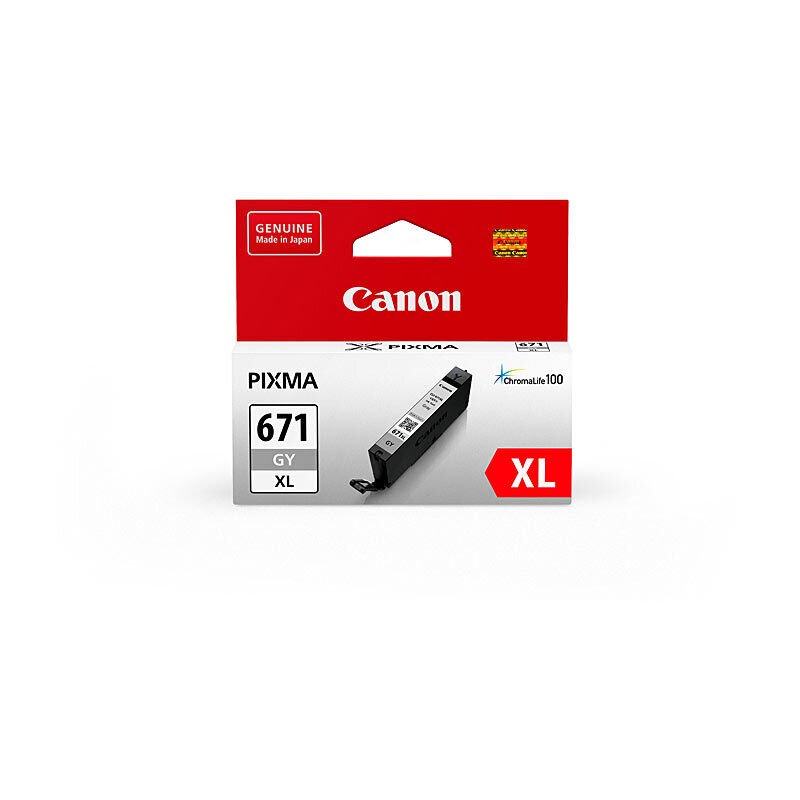 Genuine Canon CLI671XL Grey Ink Cartridge