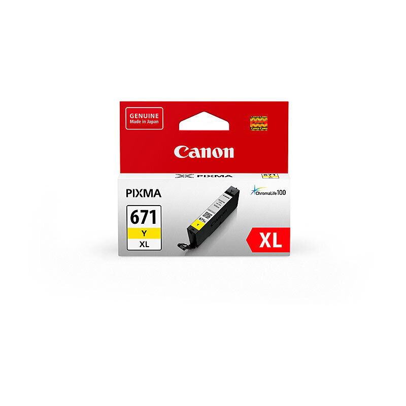 Genuine Canon CLI671XL Yellow Ink Cartridge