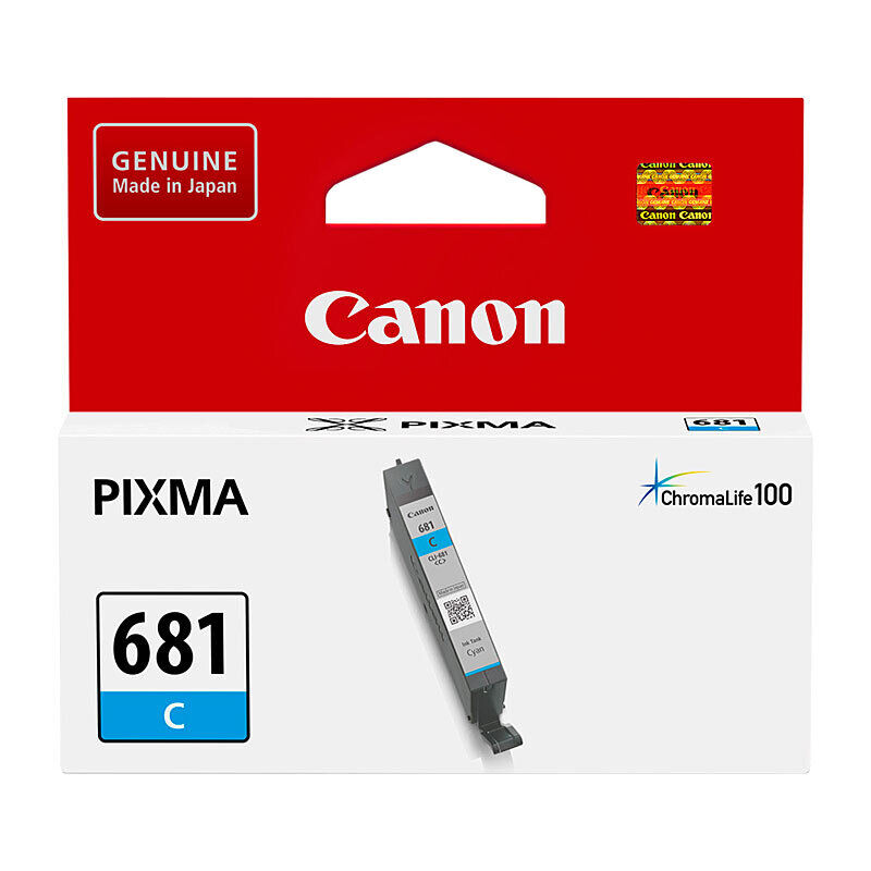 Genuine Canon CLI681 Cyan Ink Cartridge