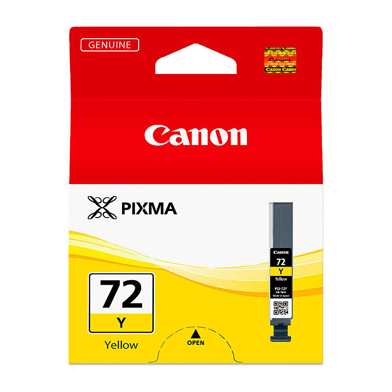 Genuine Canon PGI72 Yellow Ink Cartridge
