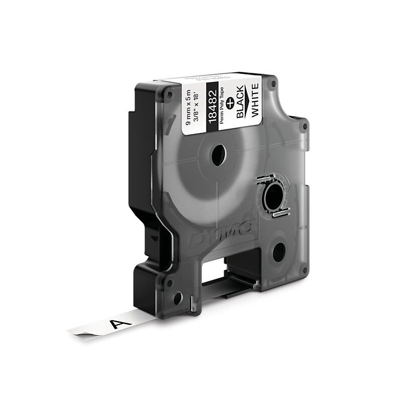 Genuine Dymo Rhino Py Lbl 9mm Blk/Wht
