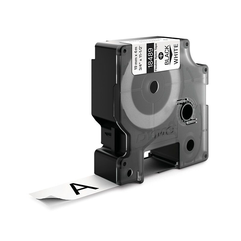 Genuine Dymo Rhino Ny Lbl 19mm Blk/Wht