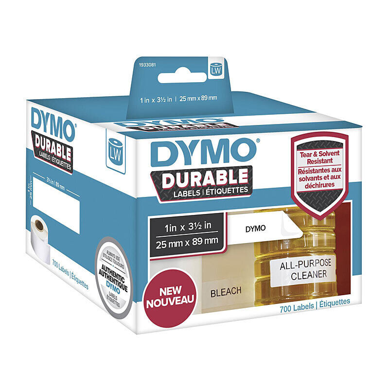 Genuine Dymo LW 25mm x 89mm labels