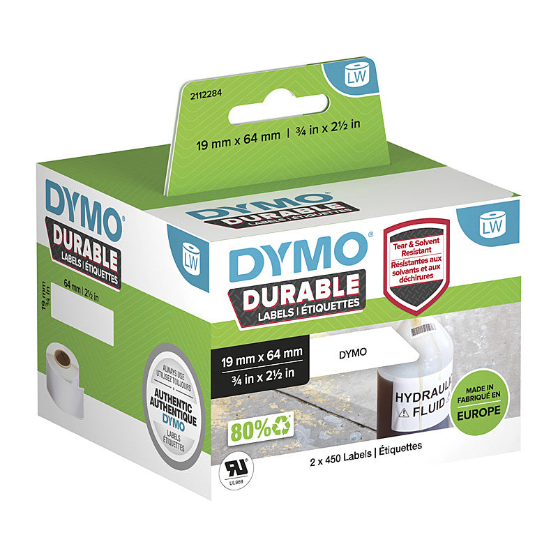 Genuine DY LW Dur MP Label 19x64mm NP