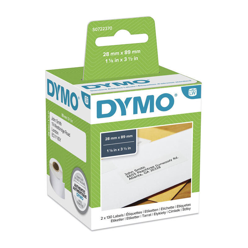 Genuine Dymo LW AddressLab 28mm x 89mm