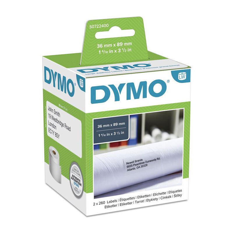 Genuine Dymo LW AddressLab 36mm x 89mm