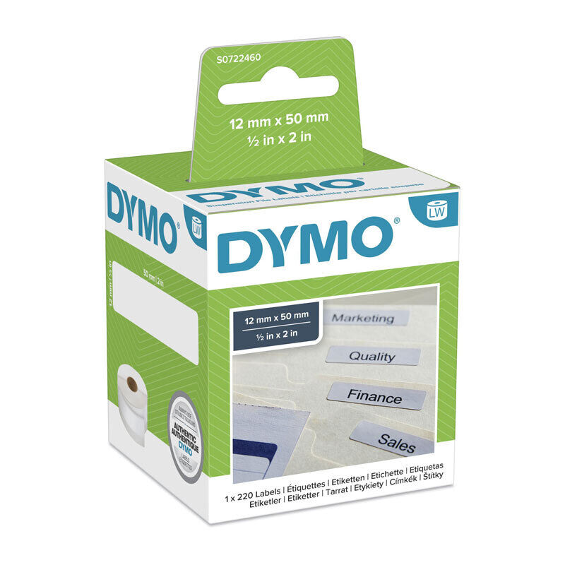 Genuine Dymo LW File Label 12mm x 50mm