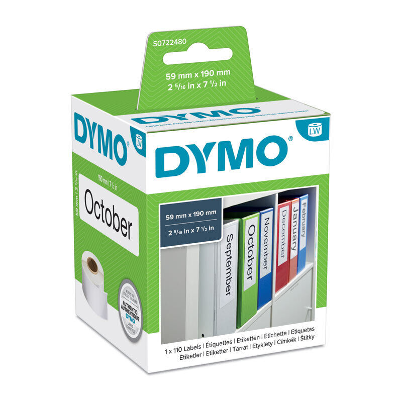Genuine Dymo LW LevrArch Lab 59 x 190