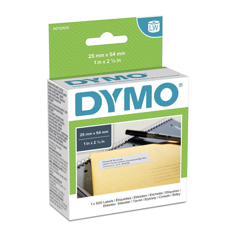 Genuine Dymo LW AddressLab 25mm x 54mm