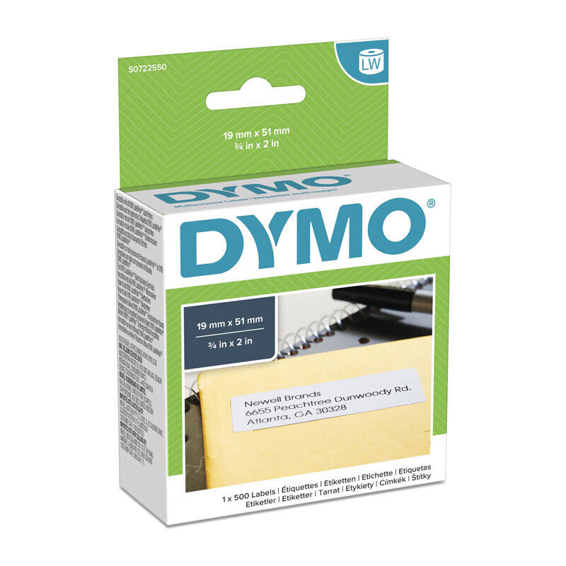 Genuine Dymo LW 19mm x 51mm White