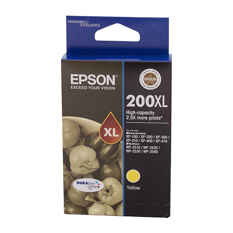 Genuine Epson 200XL Yellow Ink Cartridge