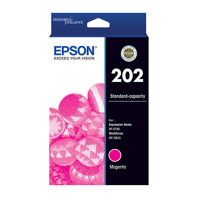 Genuine Epson 202 Magenta Ink Cartridge