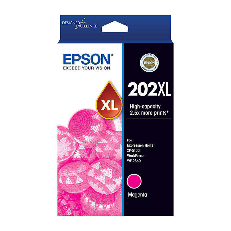 Genuine Epson 202XL Magenta Ink Cartridge