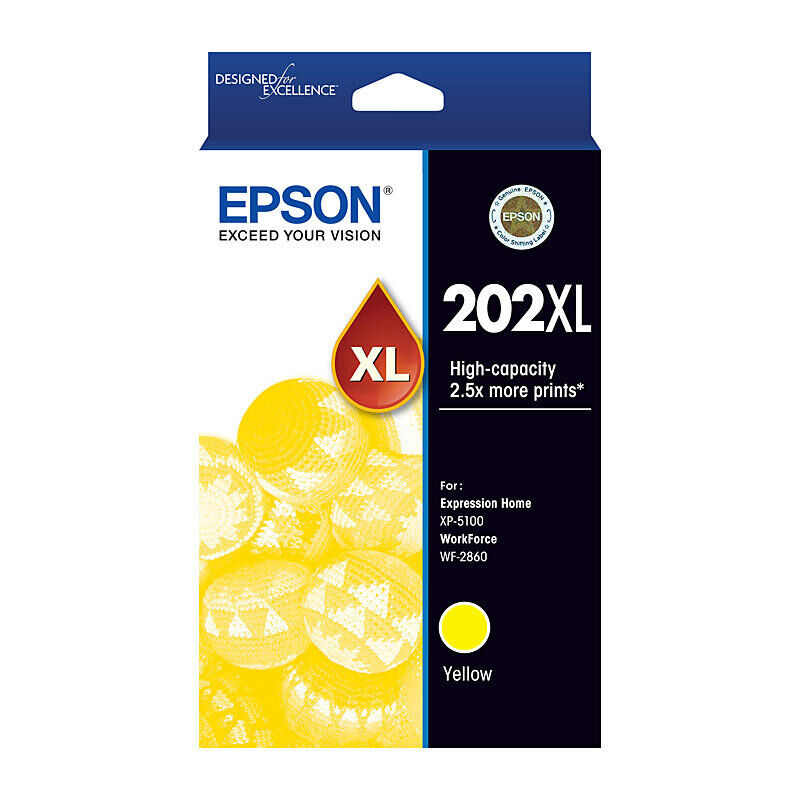 Genuine Epson 202XL Yellow Ink Cartridge