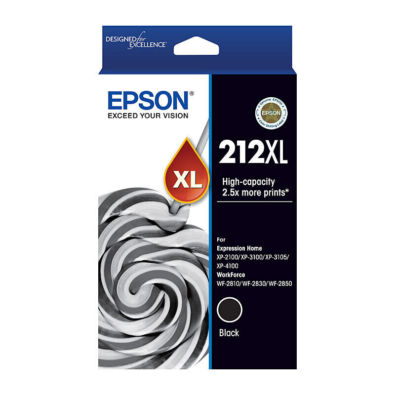 Genuine Epson 212XL Black Ink Cartridge