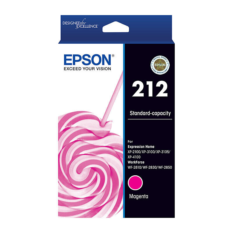 Genuine Epson 212 Magenta Ink Cartridge