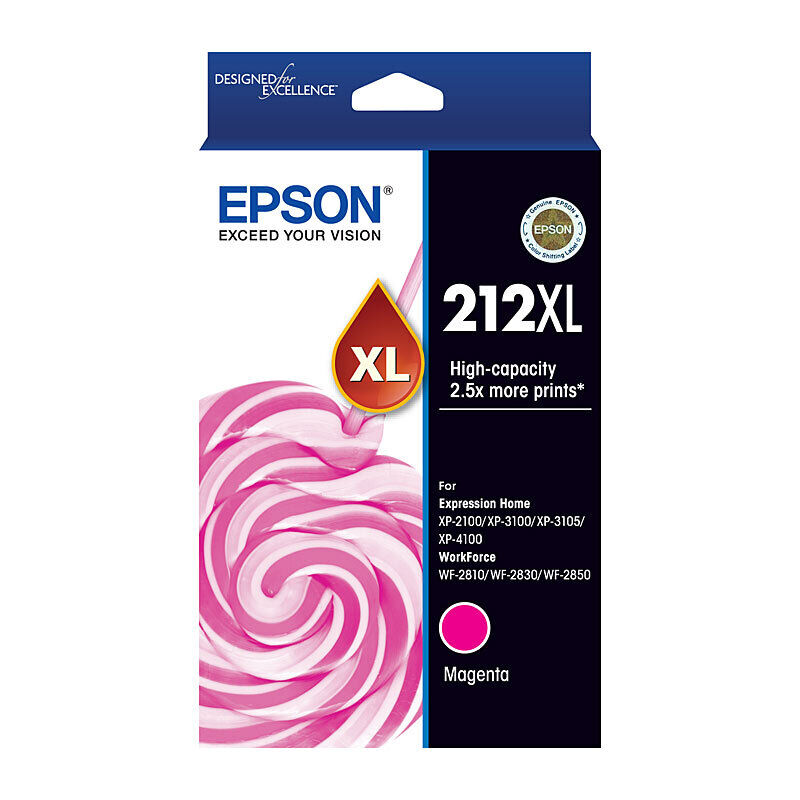 Genuine Epson 212XL Magenta Ink Cartridge