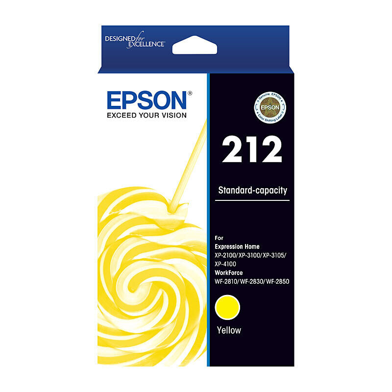 Genuine Epson 212 Yellow Ink Cartridge