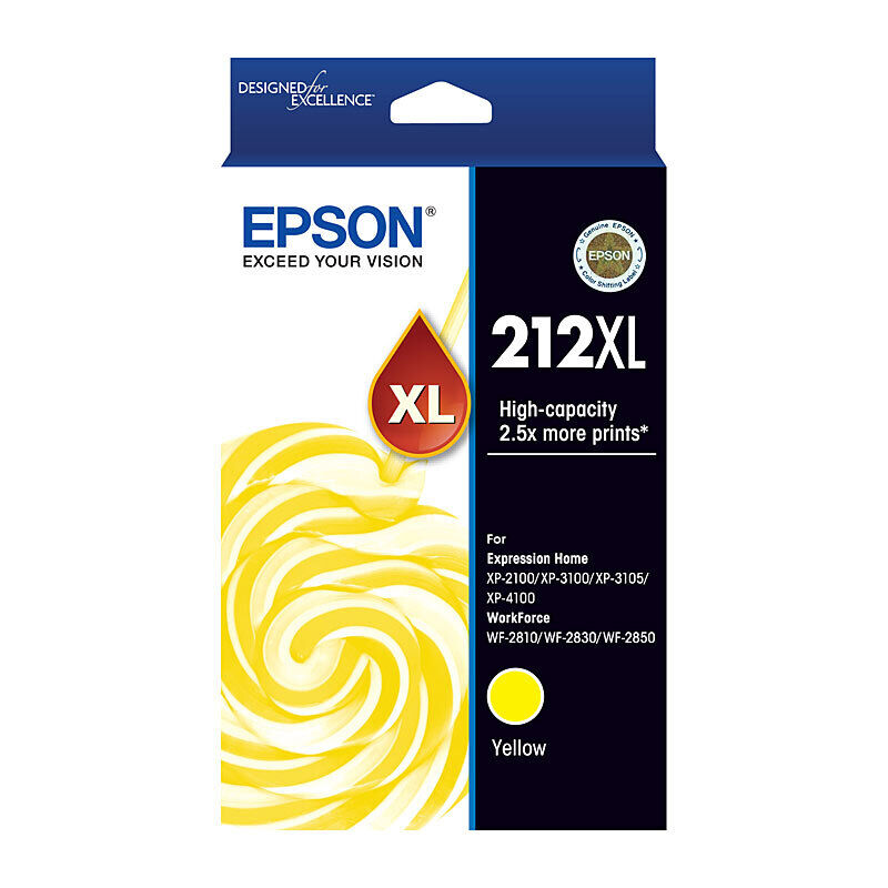 Genuine Epson 212XL Yellow Ink Cartridge