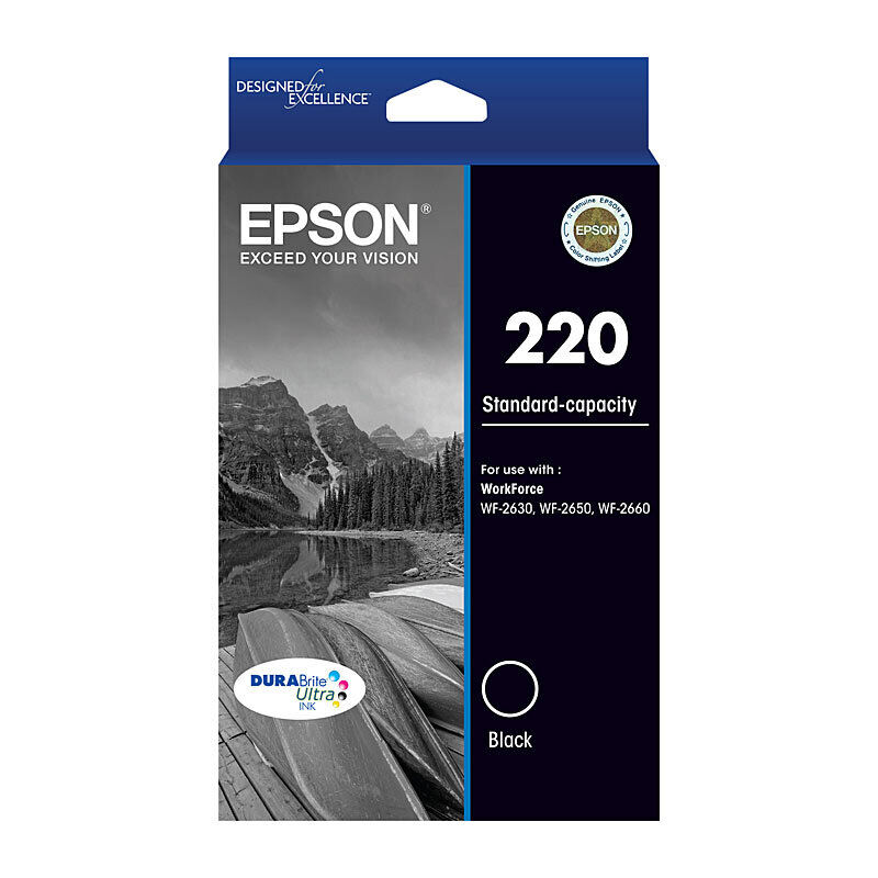 Genuine Epson 220 Black Ink Cartridge