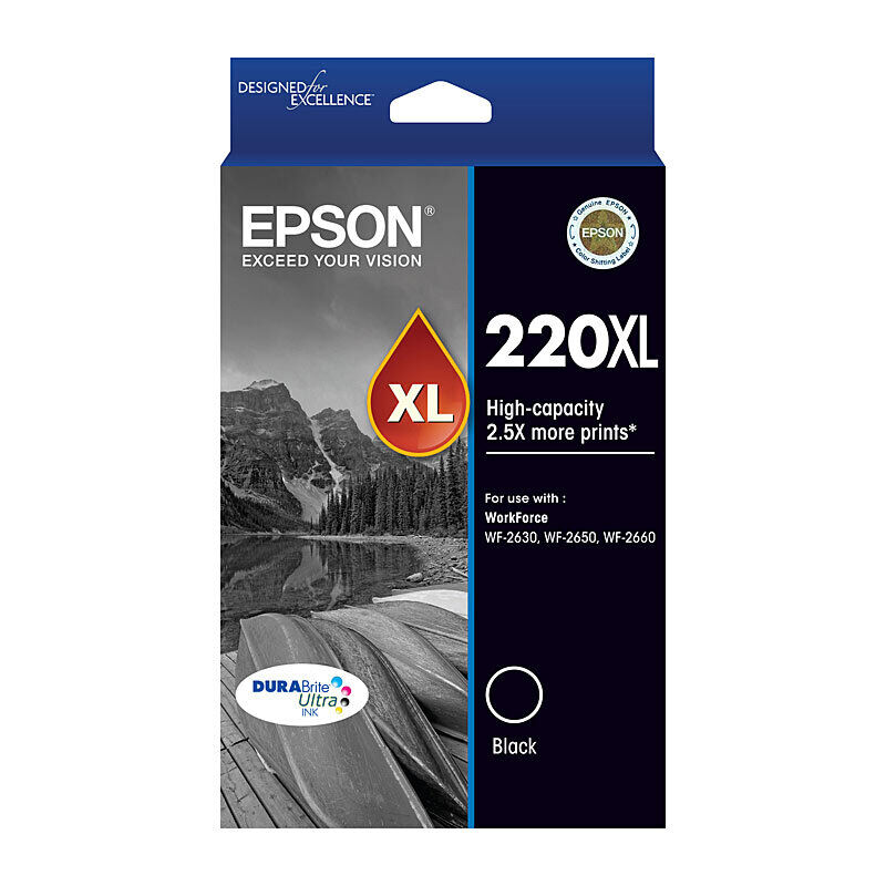 Genuine Epson 220XL Black Ink Cartridge