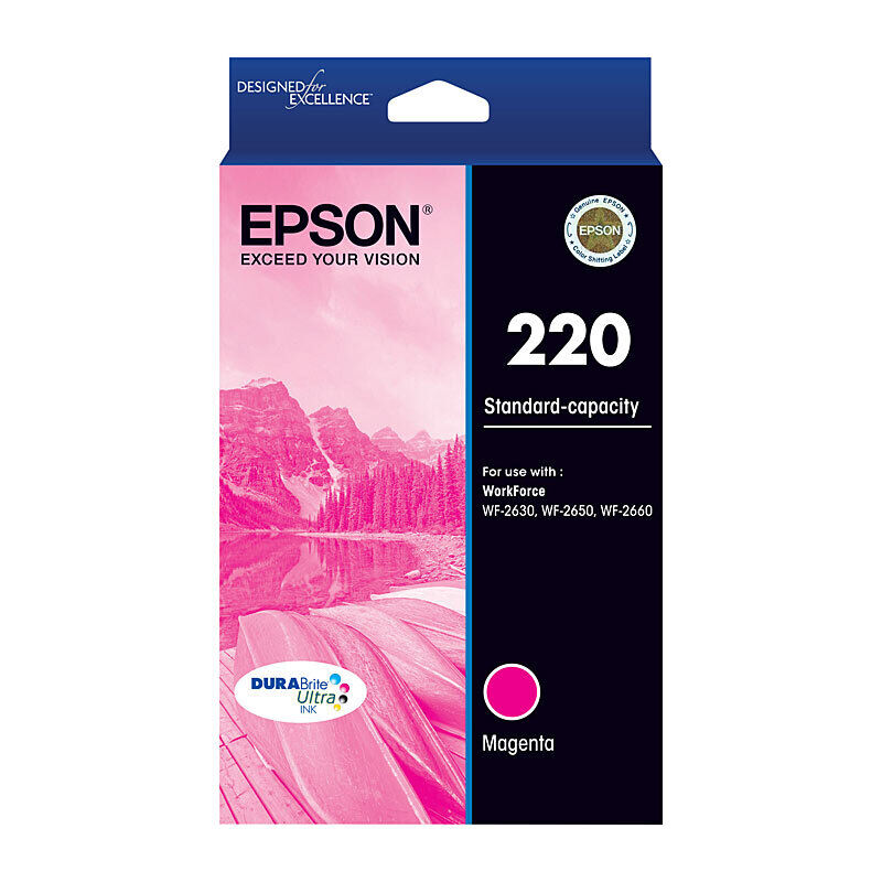 Genuine Epson 220 Magenta Ink Cartridge