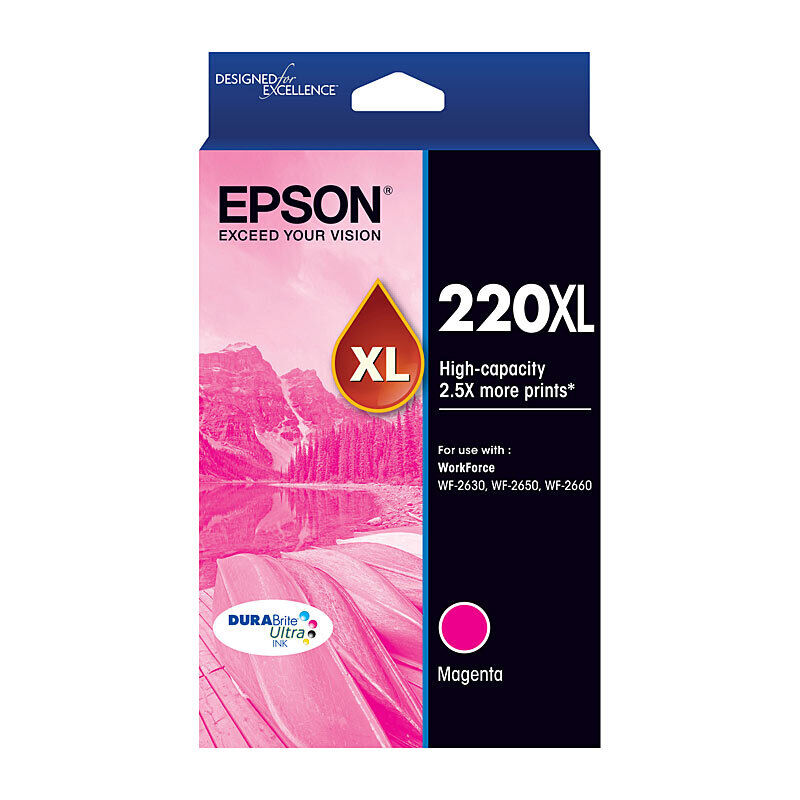 Genuine Epson 220XL Magenta Ink Cartridge
