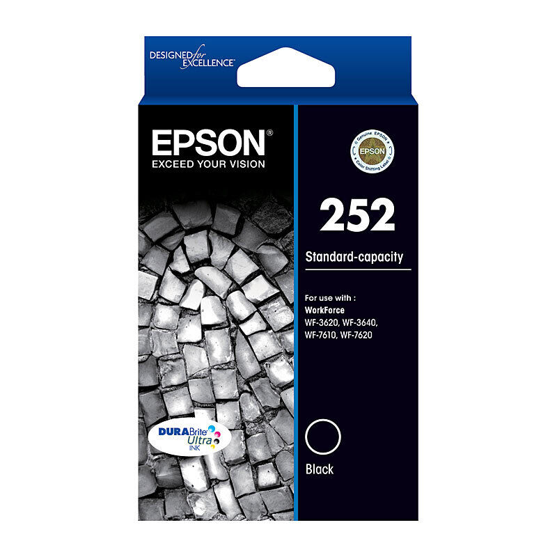Genuine Epson 252 Black Ink Cartridge