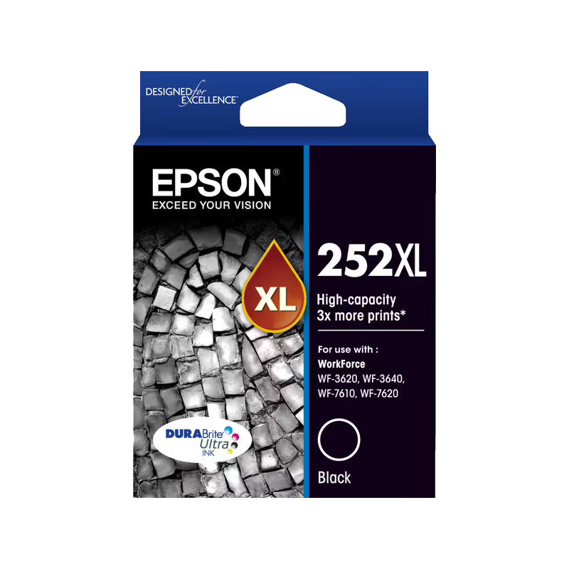 Genuine Epson 252XL Black Ink Cartridge