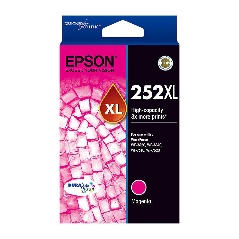 Genuine Epson 252XL Magenta Ink Cartridge