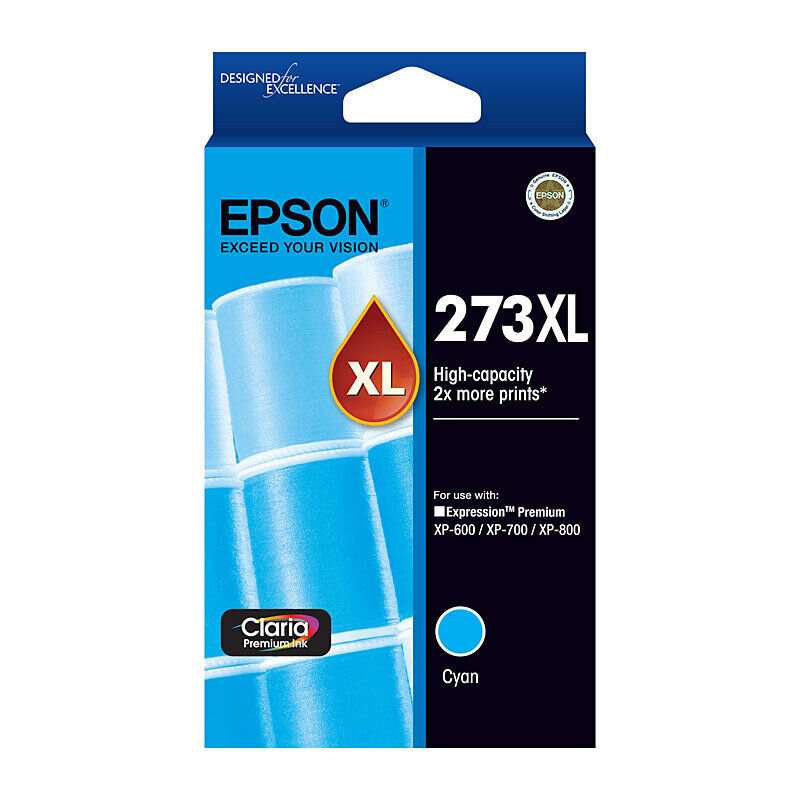 Genuine Epson 273XL Cyan Ink Cartridge