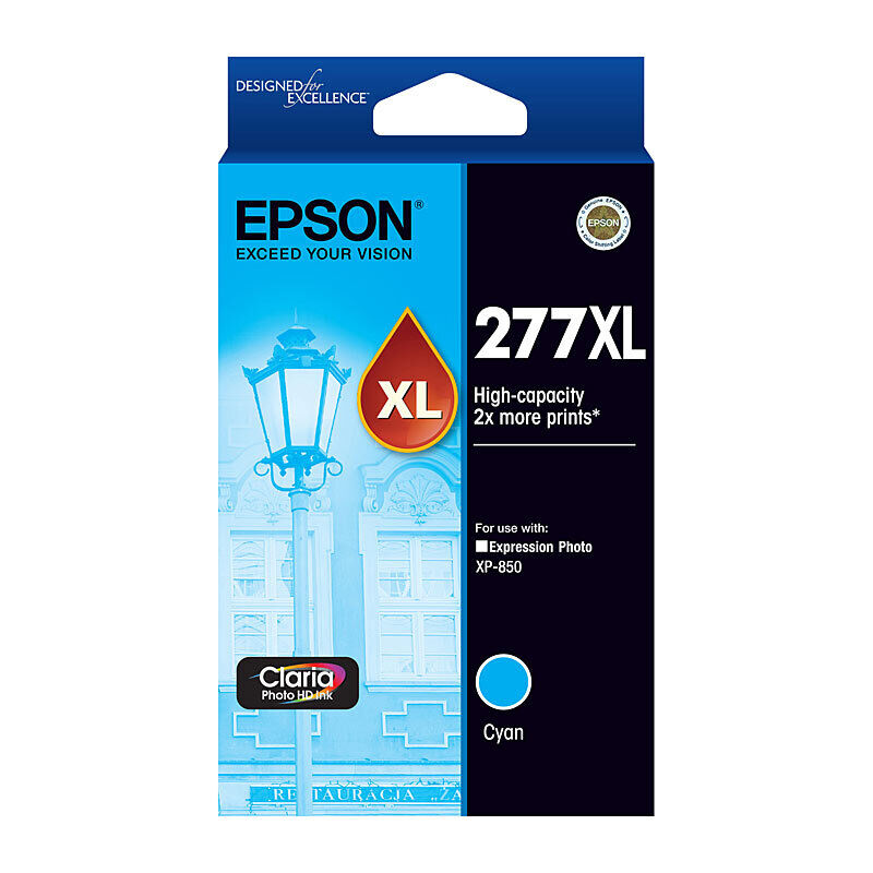 Genuine Epson 277XL Cyan Ink Cartridge